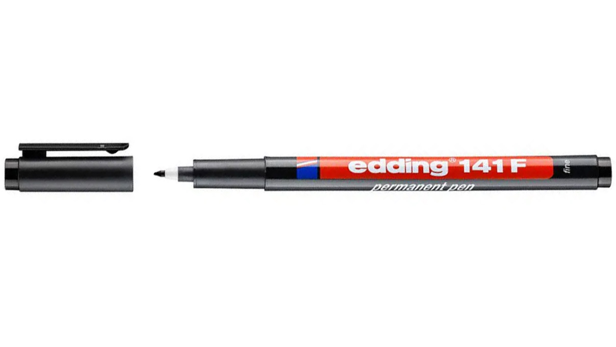 Edding 141 F, stylo permanent pour films, noir