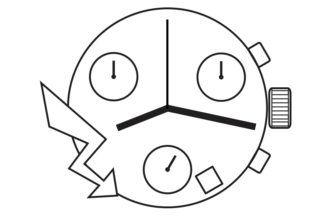 Mvt. ETA G10.212 H1 13 1/4''' DATE4.5 SC CHR 2PUSHERS Quartz (394 | SR936SW) - PowerDrive