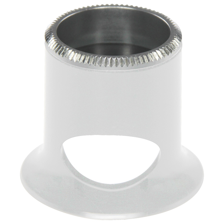 Bergeon Loupe, blanche, biconvex, trou d'air, 5,0 x, force 2,0