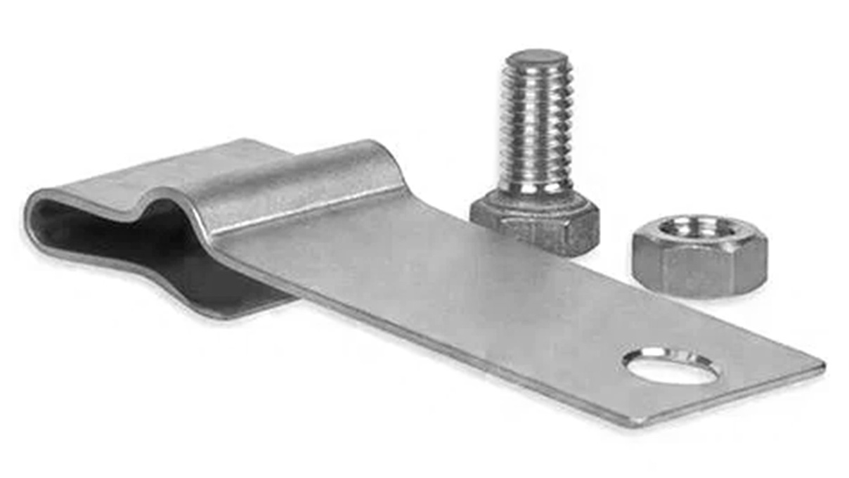 Support d’anode en titane, 39 x 20 mm, avec vis