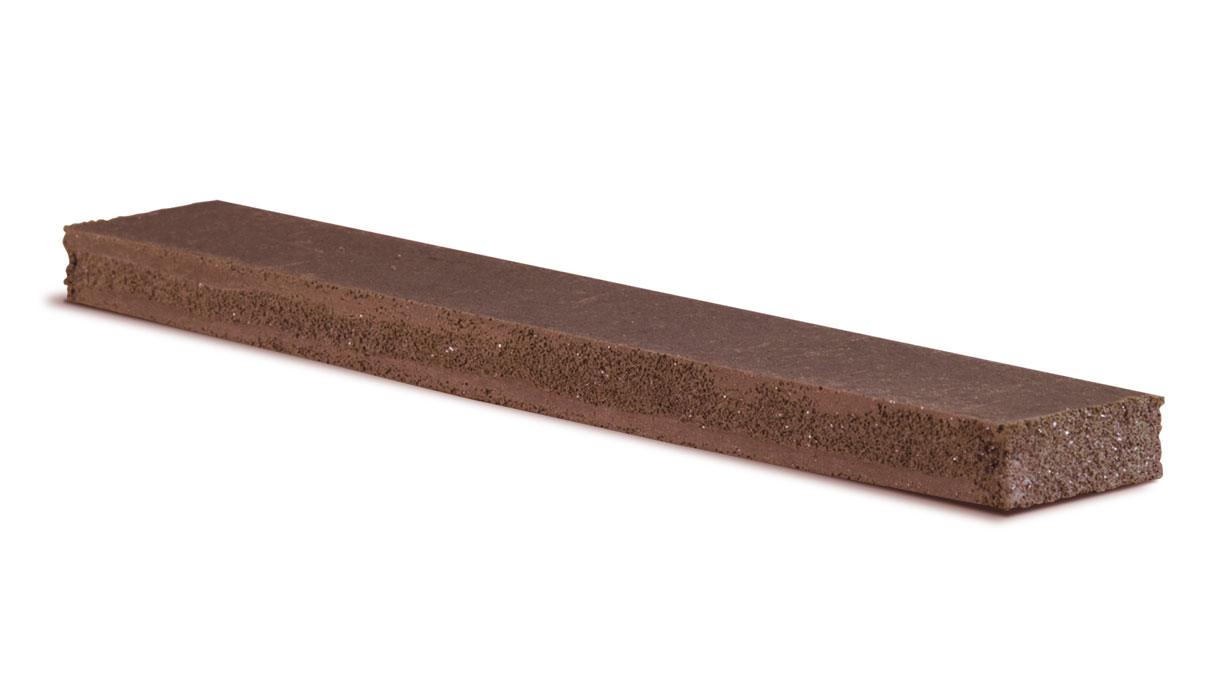 Cratex bâton de broyage, 25 x 9,5 x 150 mm, Taille du grain 120, Rectangulaire, Brun clair