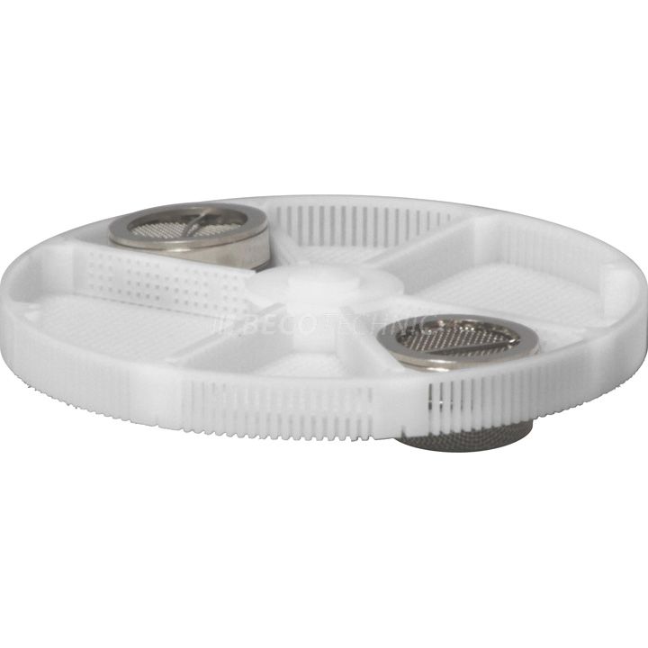 Panier, plastique, hauteur 8 mm (hauteur intérieure 6,5 mm), Ø 80 mm, 6 compartiments, pour ACS 900