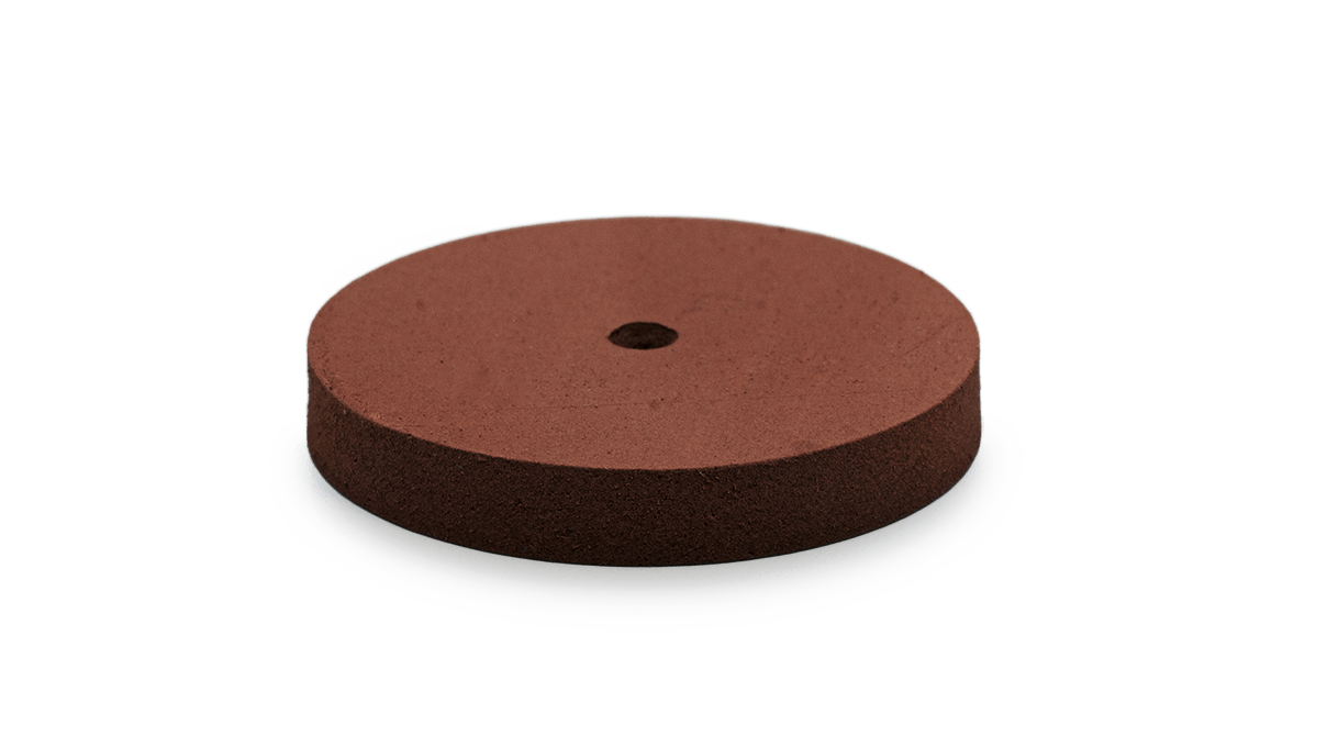 Polissoir Eveflex, marron, roue, Ø 22 x 3 mm, doux, grain moyen
