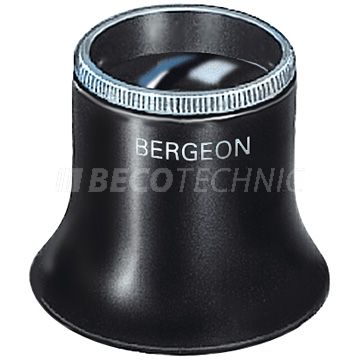 Bergeon 2611-N-2.5 Loupe, à bague à vis, grossissement 4x