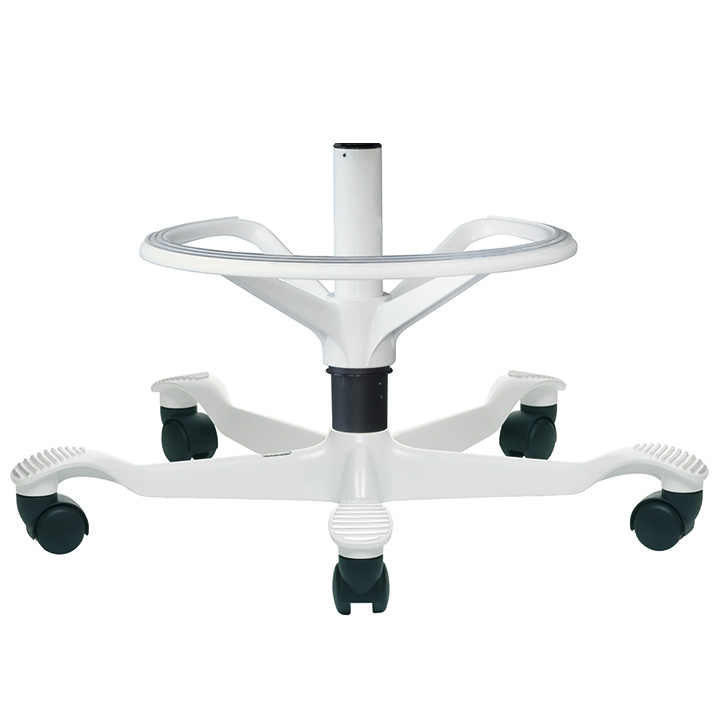 Anneau au pied blanc pour Capisco Puls Siège de forme sielle 8010, Ø 700 mm