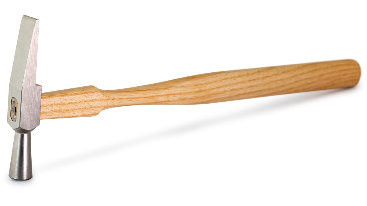 Marteau d'horloger, 40 g, tête en acier, 60 mm, longueur 200 mm