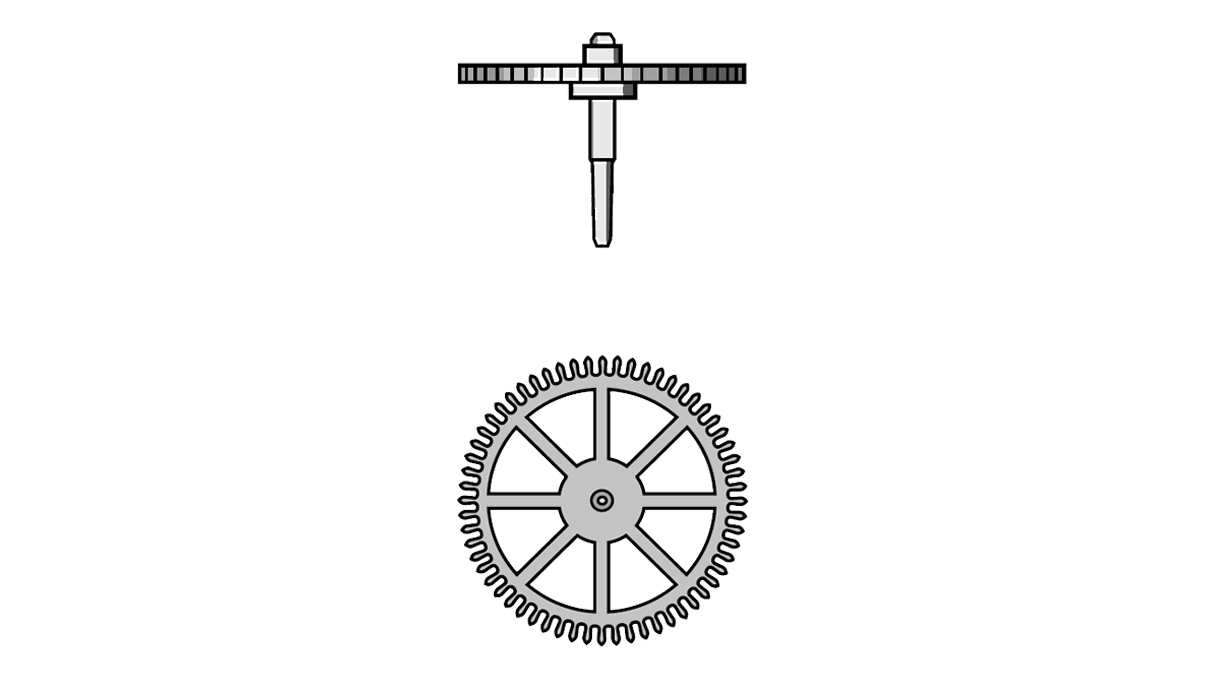 00227.2890 Roue de seconde H6