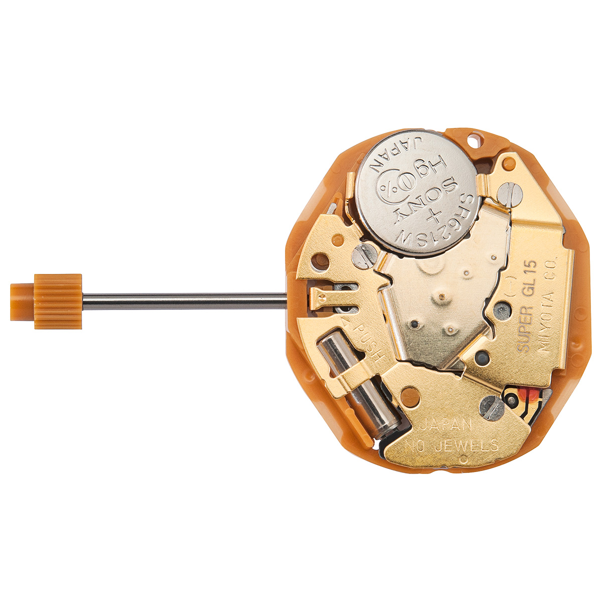 Mvt. Miyota GL17 6 3/4 x 8''' DATE3 NO SC gilt Quartz (364 | SR621SW)