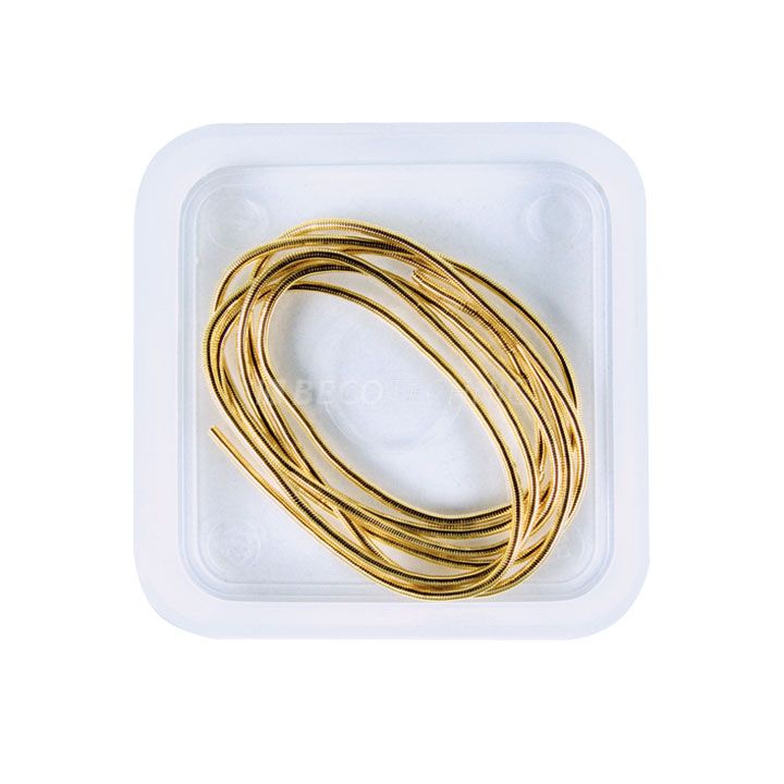 Boîte de 1 m spiral pour perles doré Ø 0,80 mm