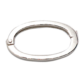 Clip de colliers 925/- argent rhodium 19,6 x 11,4 x 2,7 mm