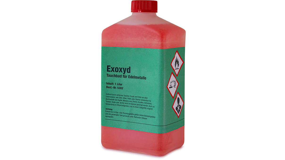 Exoxyd Bain de trempage pour métaux précieux, 1 litre