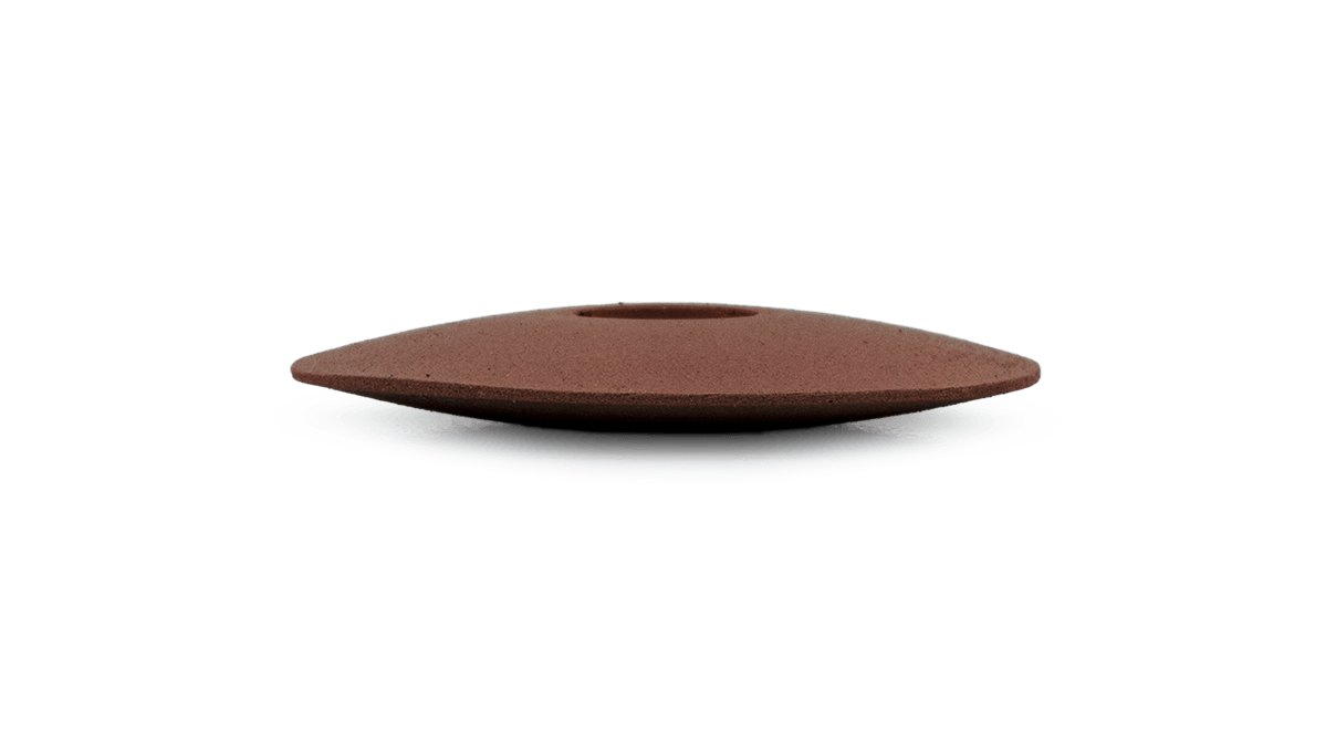 Polissoir Eveflex, marron, lentille, Ø 22 x 4 mm, doux, grain moyen