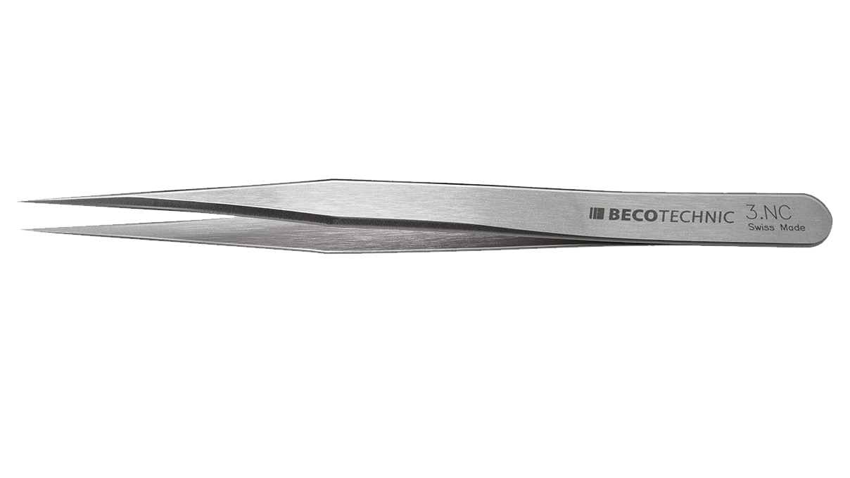 Beco Technic Brucelles forme 3, Superalloy, très fin pour des spiraux, 120 mm