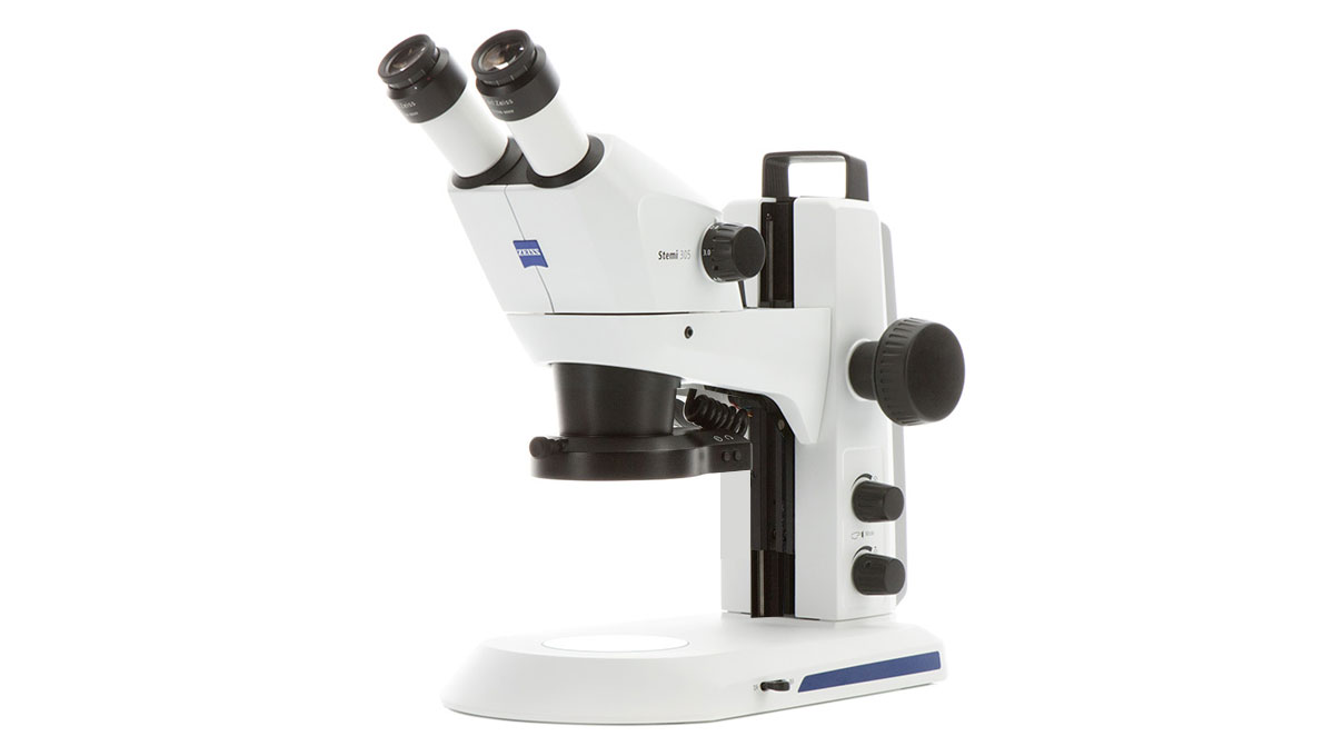 Stemi 305 O4M, Kit de microscope EDU, avec Paire d'oeillères, Lampe annulaire K
LED, segmentable et Optique avant 3 1,5x FWD 56 mm