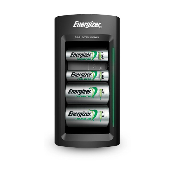 Energizer chargeur de piles Accu Recharge Universal pour 4 piles AA, AAA, C, D, 9V