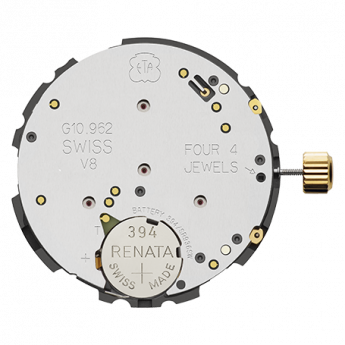 Mvt. ETA G10.962 H1 13 1/4''' DATE4, SUSP. SS 60SEC TIME ZONE CHR Quartz (394 | SR936SW) - PowerDrive