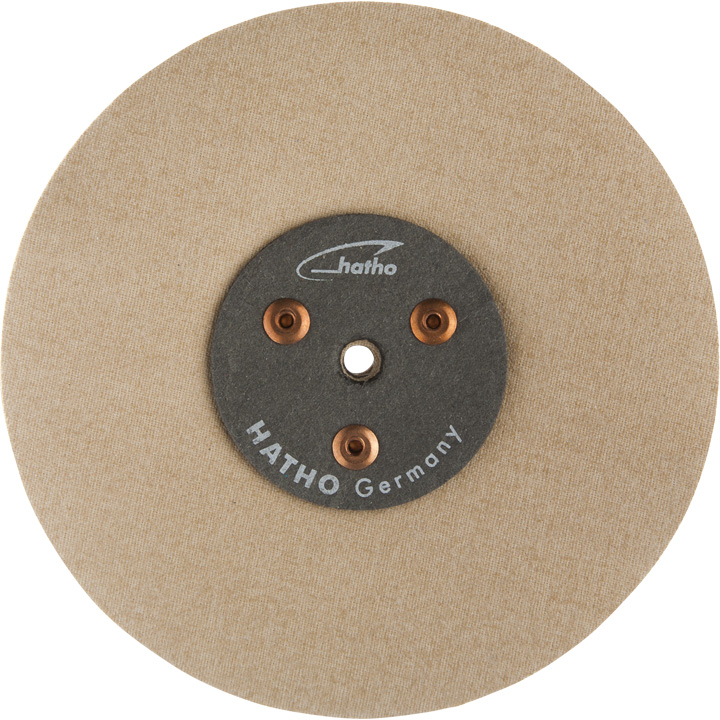 Hatho disque à polir Cosima, coton, beige, Ø 125 x 24 mm, siliconé