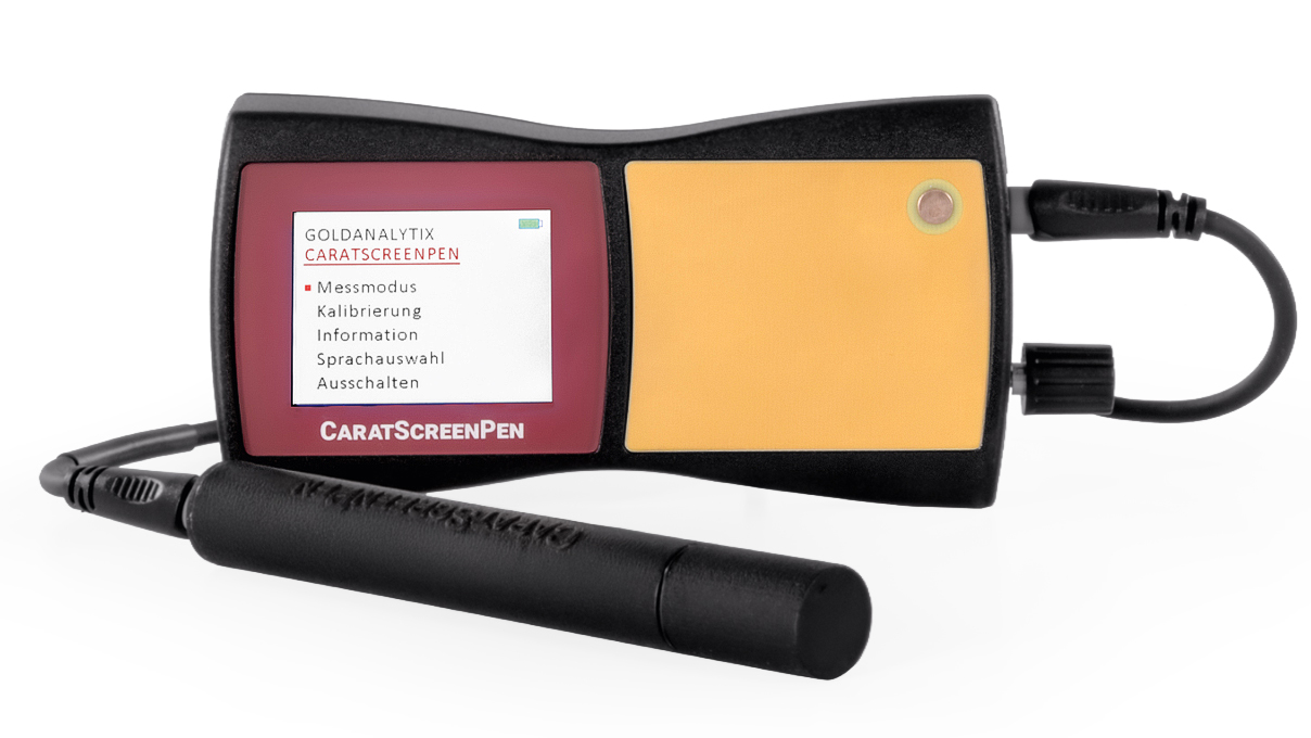 CaratScreenPen V2, testeur pour déterminer la teneur en métaux fins
