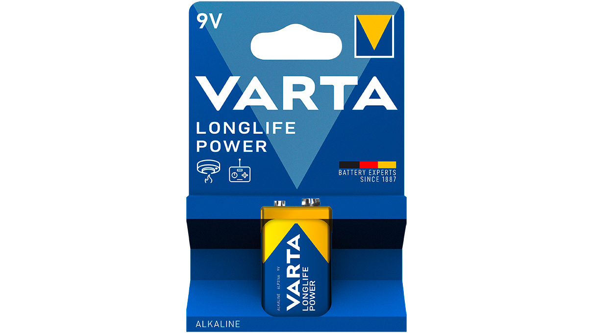 Varta 9V bloc pile alcaline longue durée
