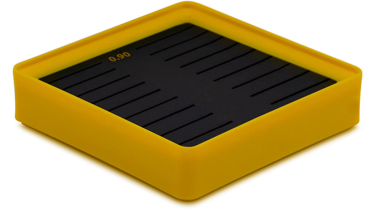 Lecureux Support à vis avec fentes, jaune, pour Ø 0,9 mm