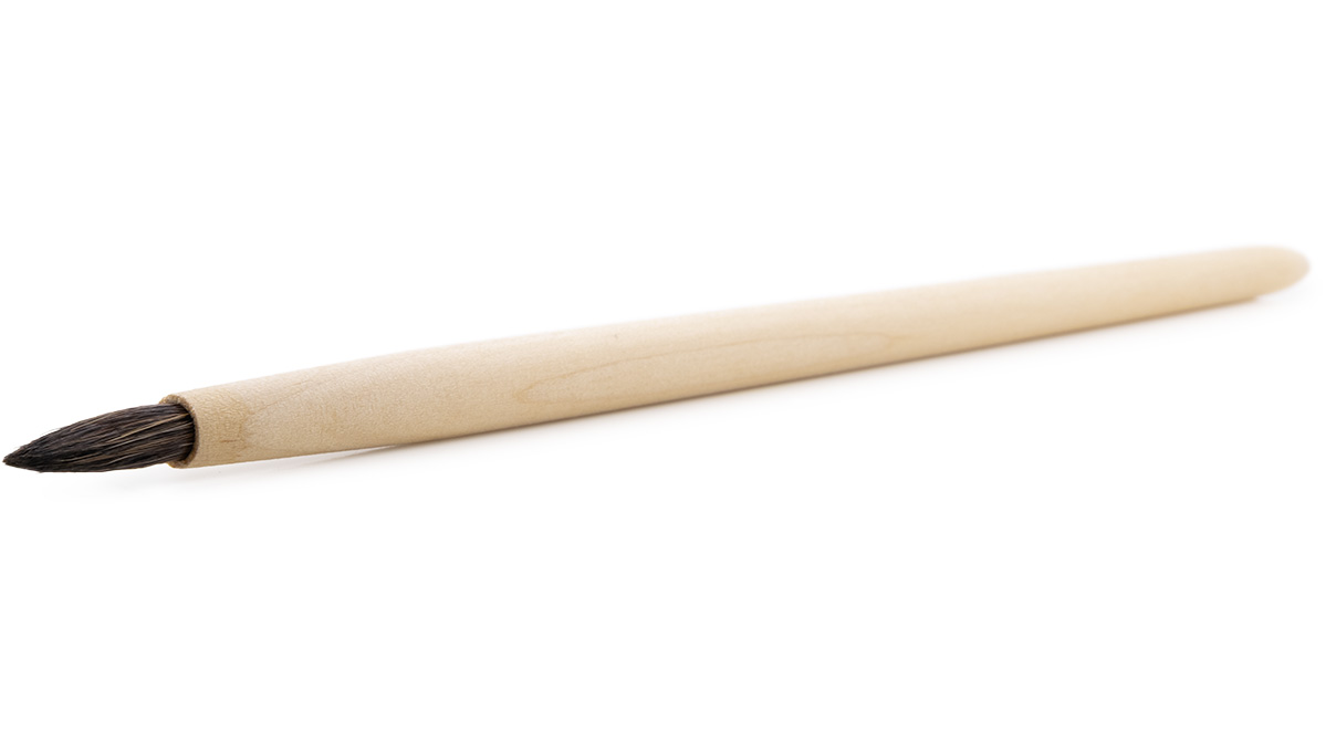 Brosse à Borax, plume en bois, taille 9