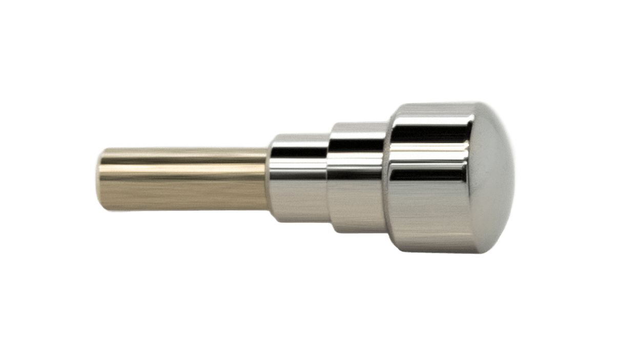 Poussoirs étanches P15 pour des chronographes pour presser, tête Ø 3,4 mm,  tube Ø 2,0 mm, coup de bouton 5,0 mm, acier Inox