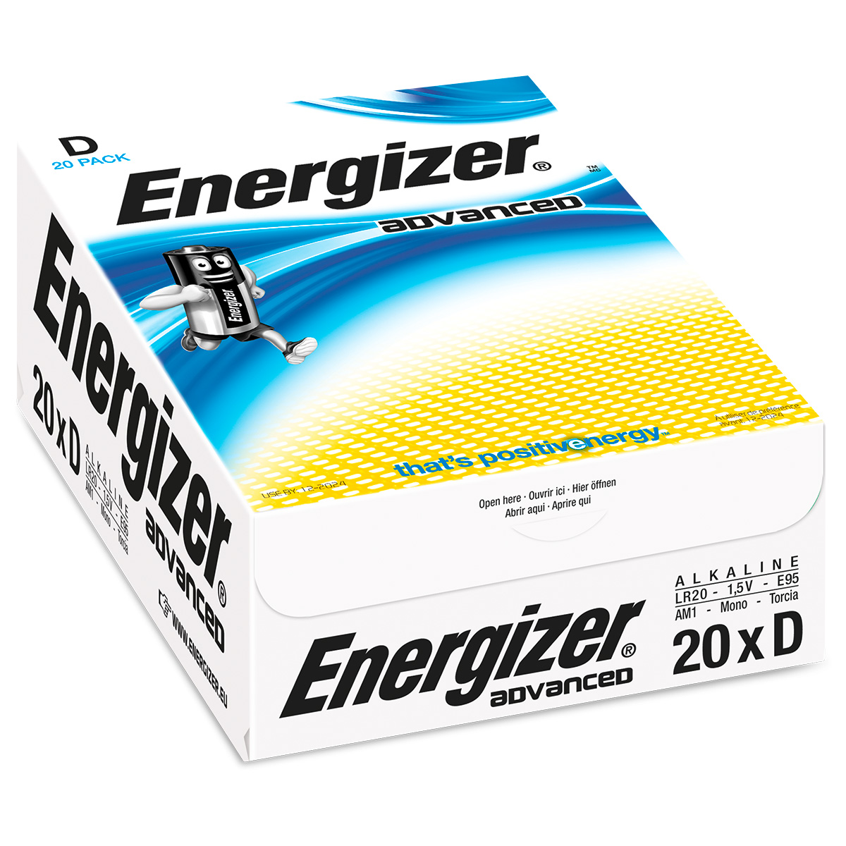 Energizer Advanced Mono 1,5 volt Alkaline LR20/D/E95