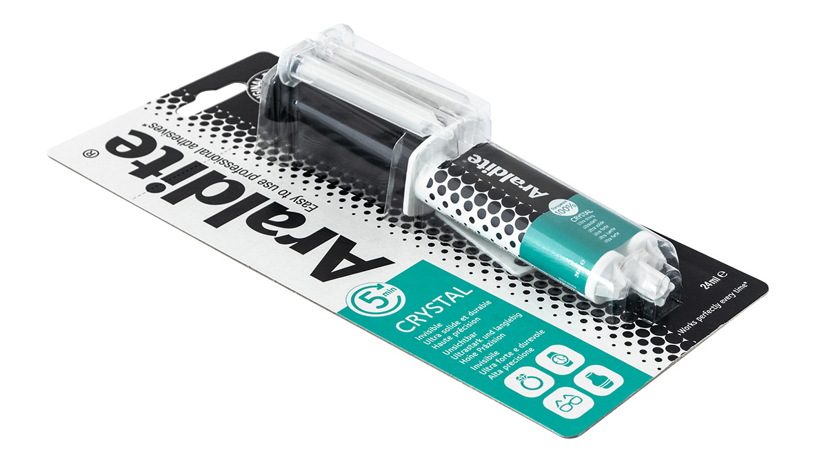 Araldite Crystal, adhésif époxy bicomposant, 24 ml