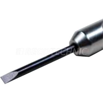 VOH Mèche de rechange pour tournevis, 1,2 mm, Acier, Fente (V), 4 pièces