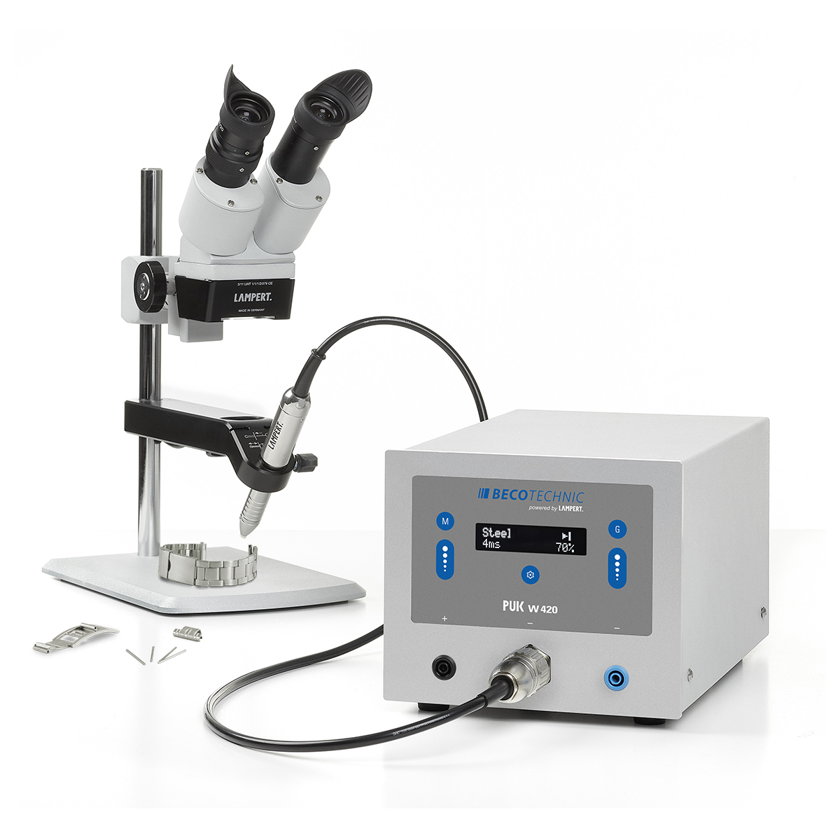 Lampert appareil de soudage par point PUK W420 avec microscope de soudage et pièce à main