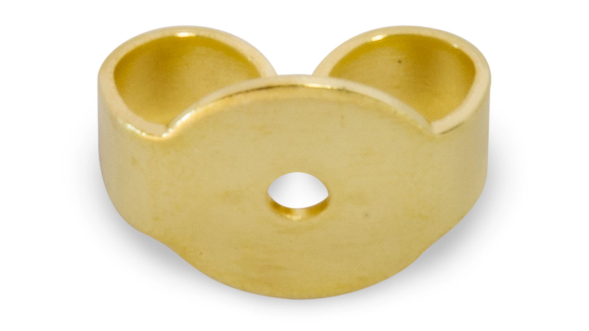 Poussettes d'oreille, poinçonnés, Ø 5 mm, 375/- or jaune