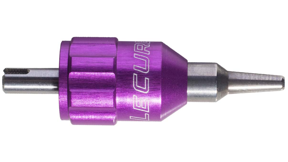 Lecureux tête de tournevis Screw-On, Ø 1,4 mm, violet, avec porte-mèche