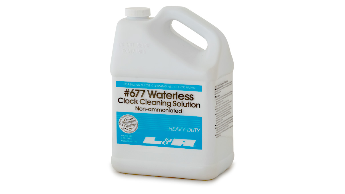 L&R 677 solution de nettoyage pour horloges, sans ammoniaque, 3,8 l, NCP: 135