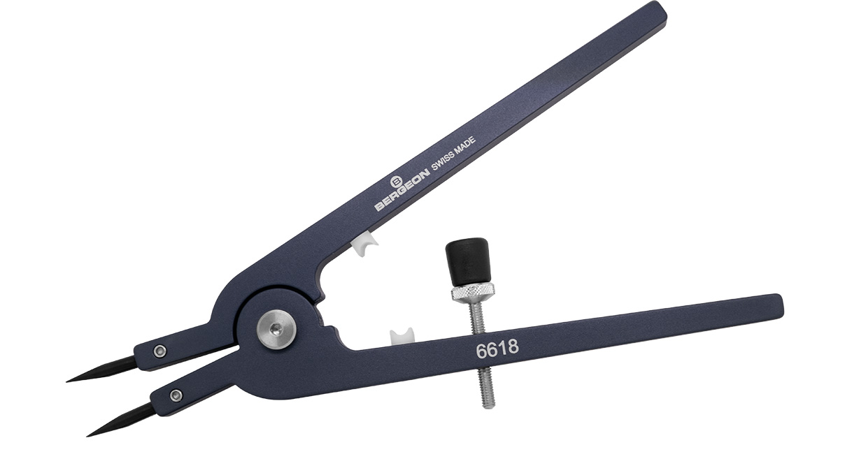 Bergeon 6618 pince pour enlever et poser les boutons à pression de bracelets