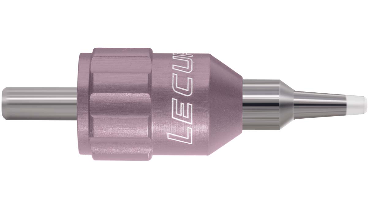 Lecureux tête de tournevis Screw-On, Ø 1,6 mm, rosé, avec porte-mèche et protection nylon
