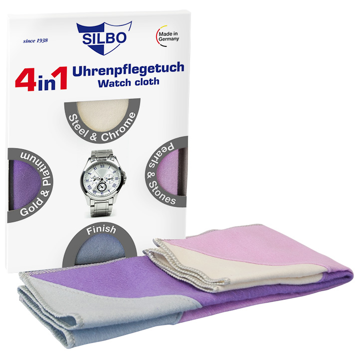 Silbo chiffon 4 en 1 pour montres, coton, 35 x 35 cm