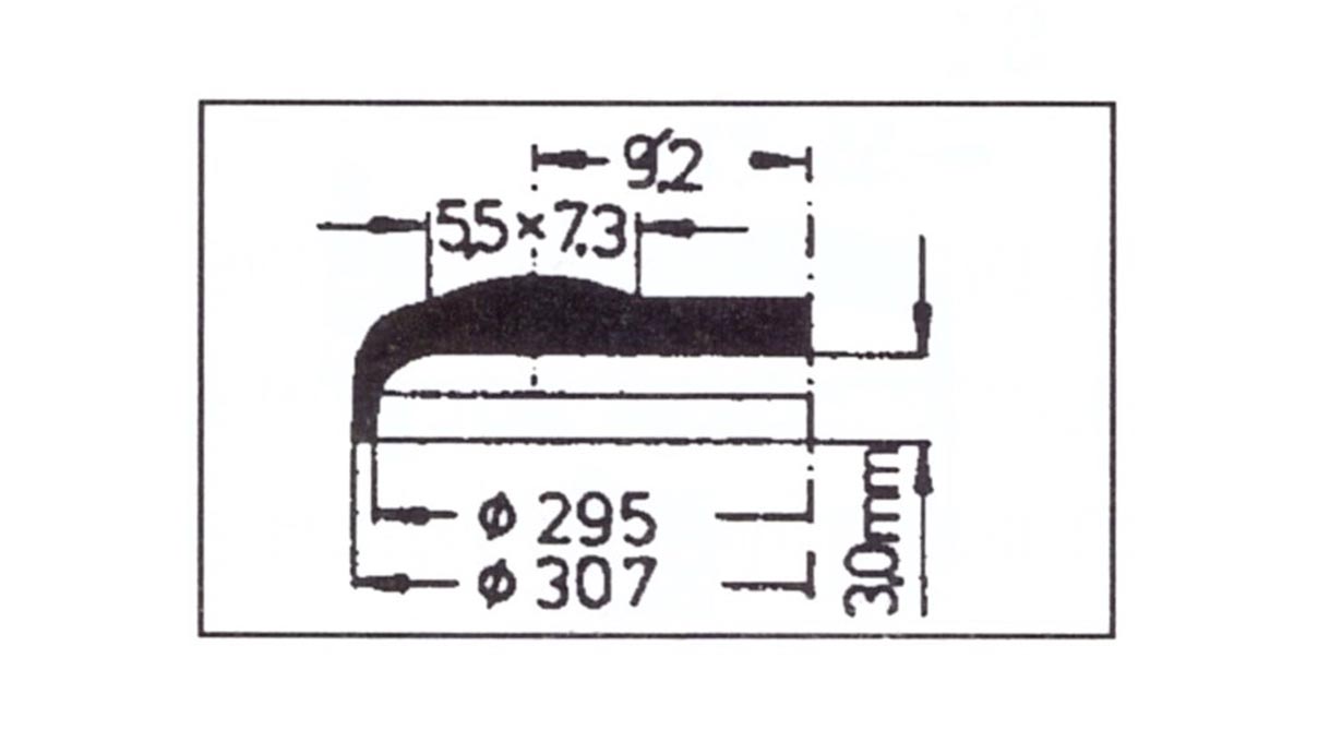 Verre à renverser avec loupe Cyclop 135, réplique, en plastique, Ø 30,7/29,5 mm, H 3 mm