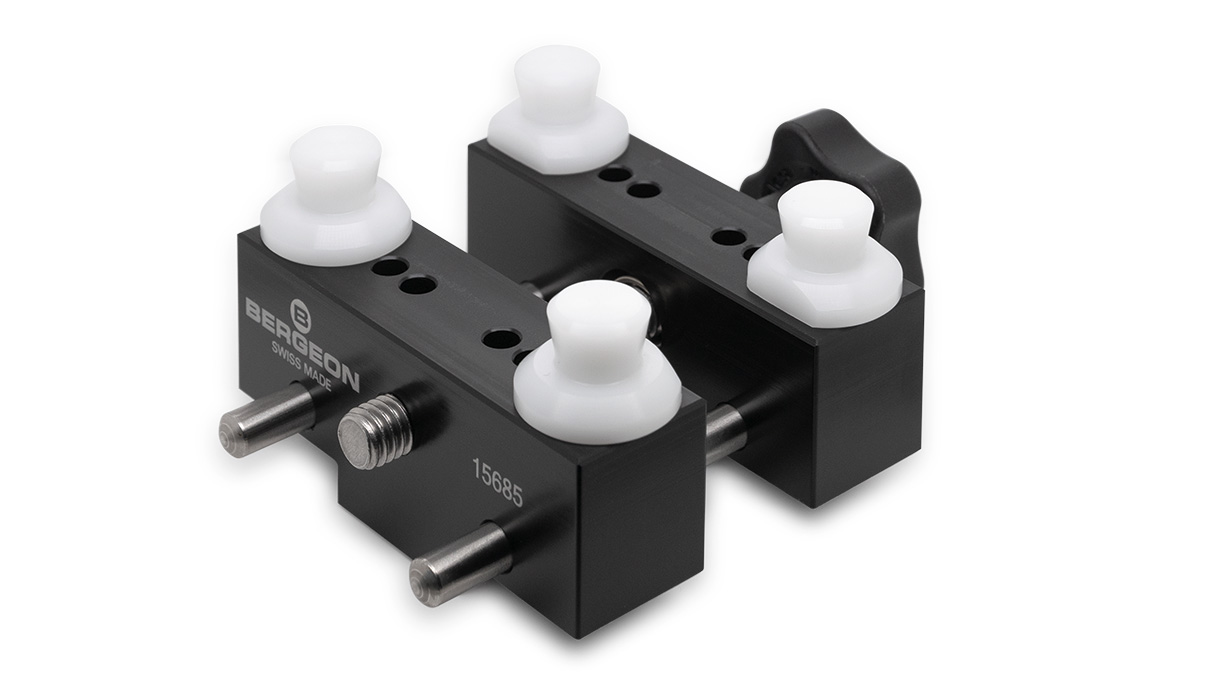Bergeon 15685 Étau support de boîtier pour montres étanches, petit modèle