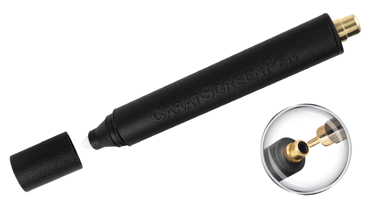 Stylo pour testeur d'or CaratScreenPen V1, permettant de déterminer le titre des bijoux en or