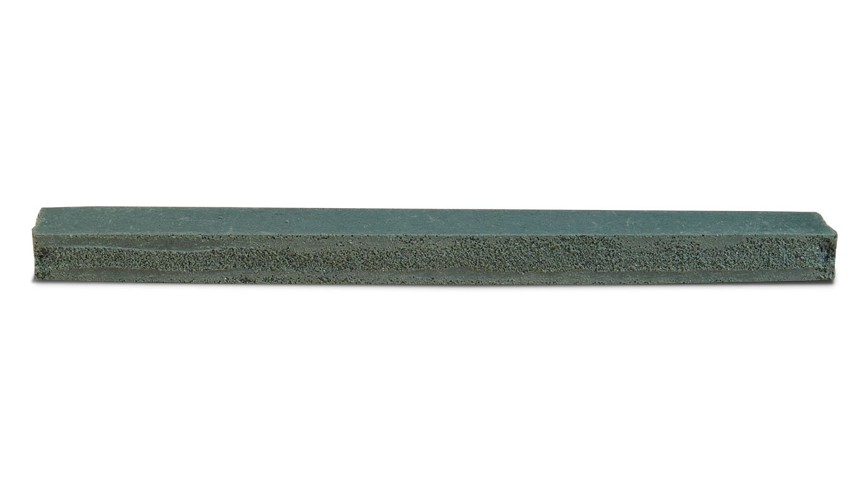Cratex bâton de broyage, 25 x 9,5 x 150 mm, Taille du grain 40, Rectangulaire, Vert