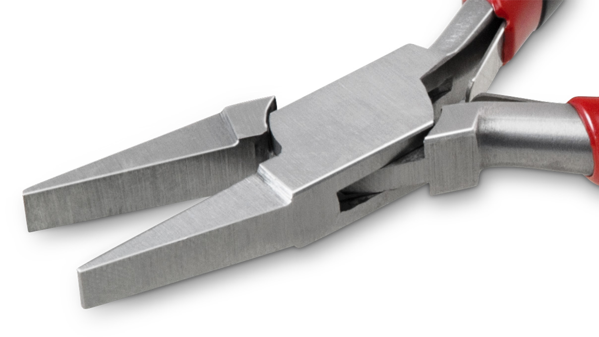 Pince à becs plats, mâchoires sans tranchant