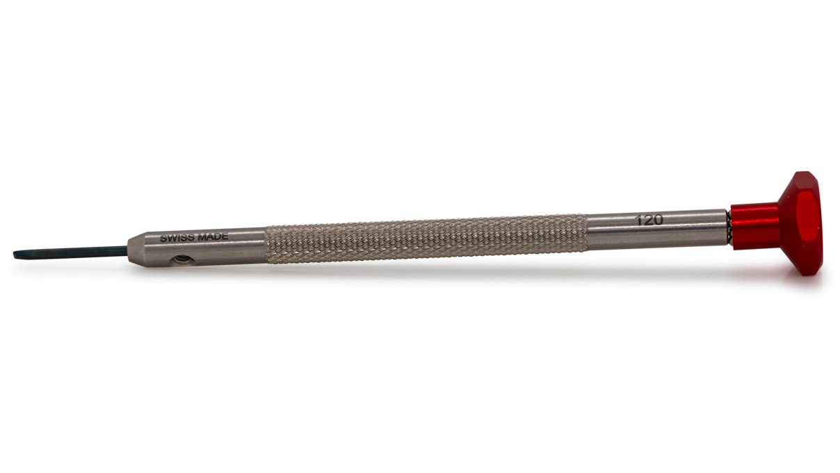 Ergo Tounevis, Fente (V), 1,2 mm, Rouge, Acier inoxydable