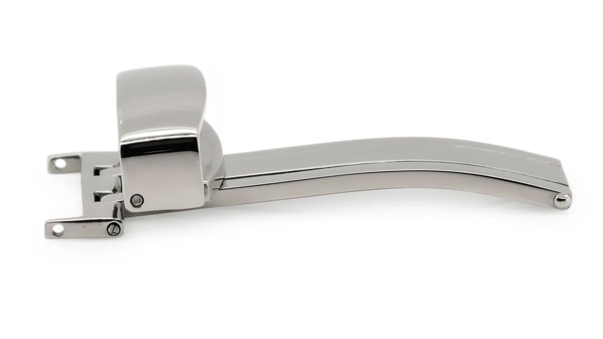 Boucle déployante pour bracelets cuir, acier inoxydable, 20 mm