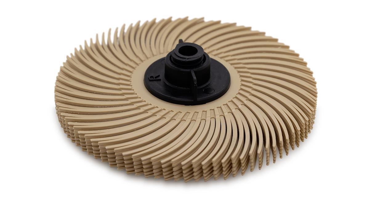 Brosse en soie 3M, apricot, à grains de 6 µm, Ø 75 mm