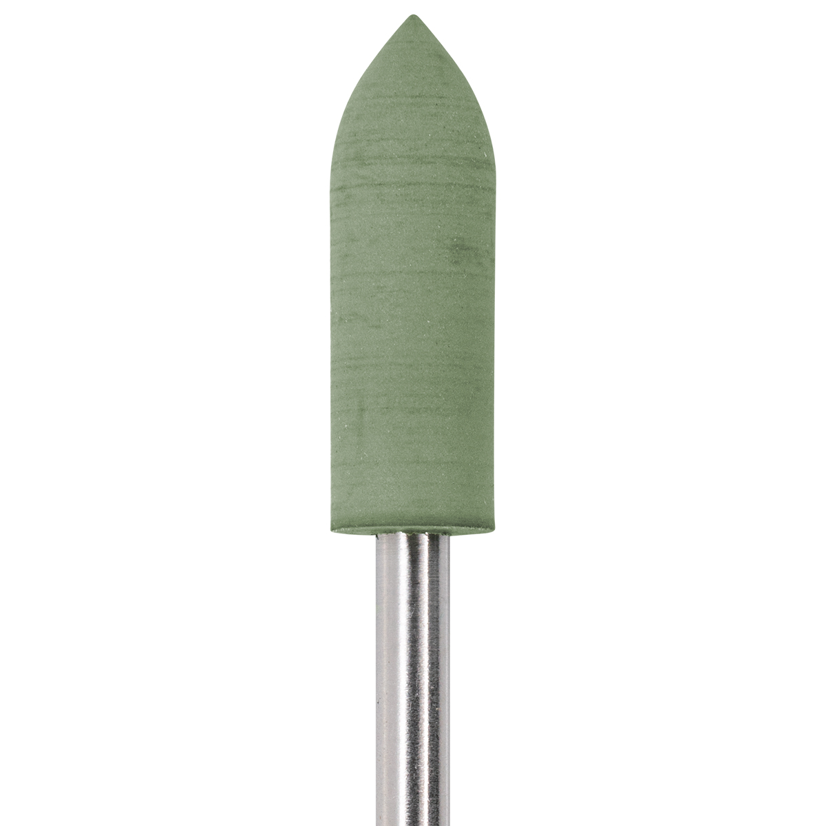 Polissoir Alphaflex 0141HP-12, vert, torpille, Ø 5 x 14 mm, grain fin, queue HP