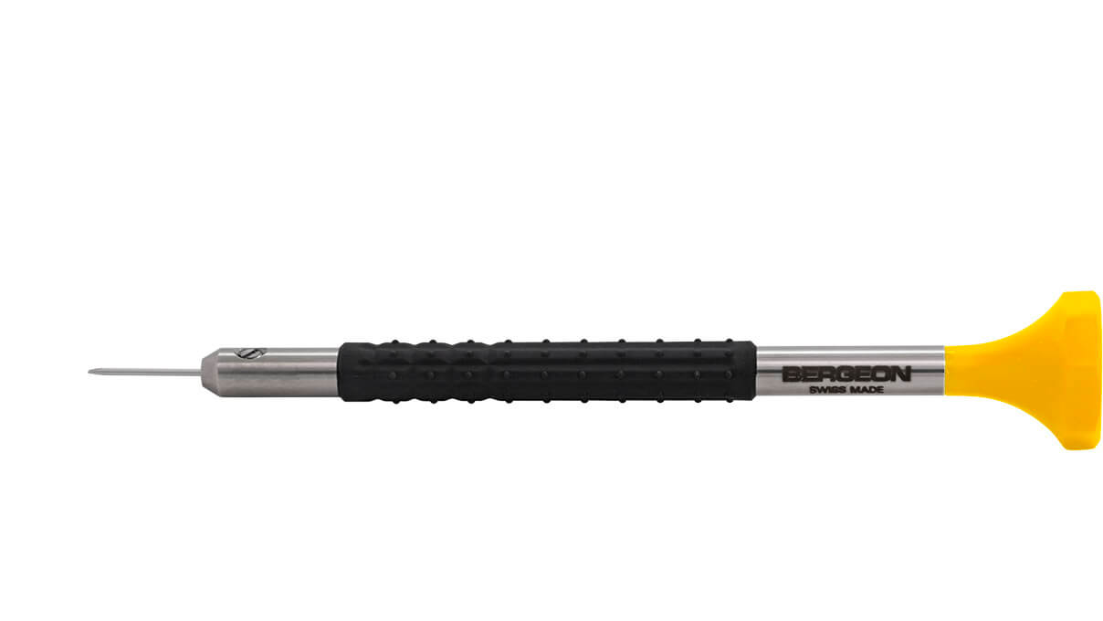 Bergeon 6899-080 tournevis, mèche 0,8 mm, jaune