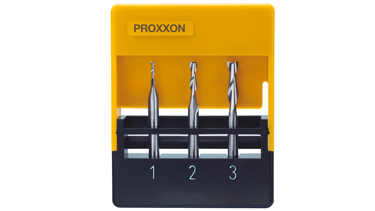 Proxxon Jeu de fraises à queue en carbure monobloc, Ø 1 - 3 mm, tige Ø 3 mm