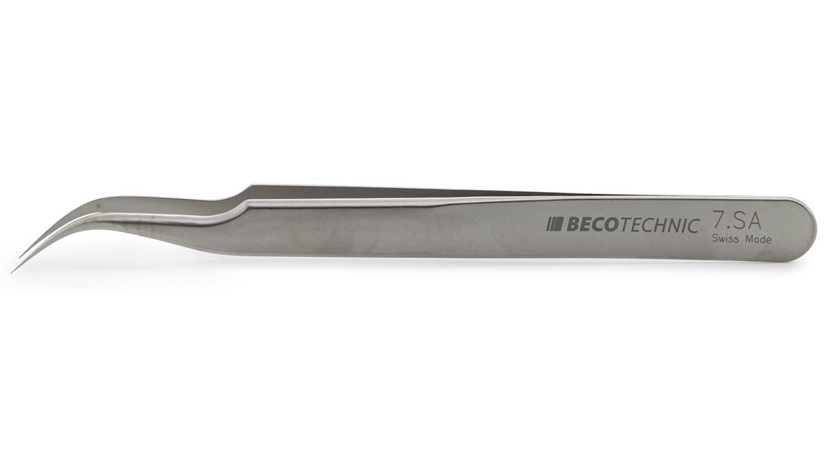 Beco Technic brucelles, Forme 7, Acier inoxydable, SA, 120 mm