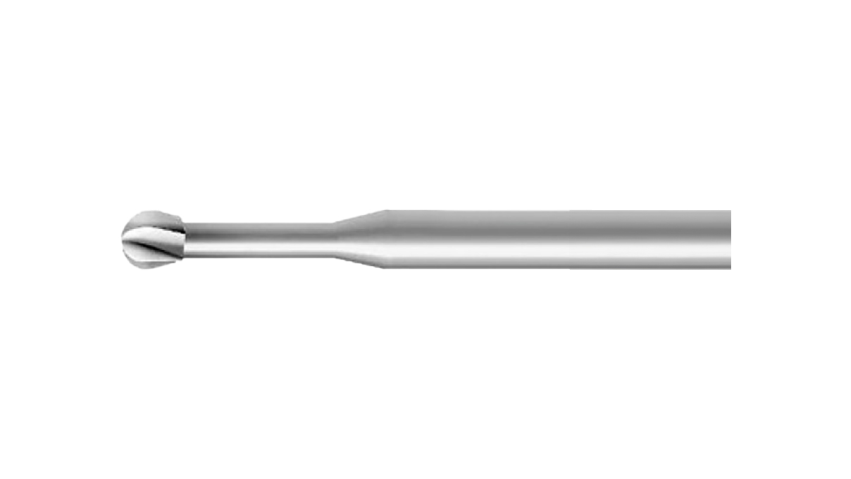 Fraises à grosse denture Bergeon 6277-123, en acier outil, diamètre 0.80 mm, tige Ø 2.35