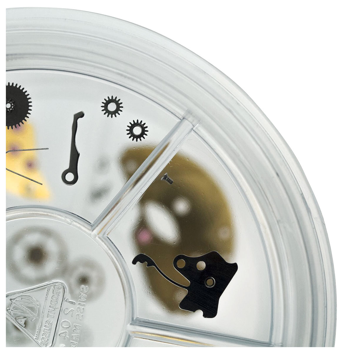 Bergeon 30097-BCT Cloche avec plateau transparent, 6 divisions, Ø int. 88 mm, hauteur sous cloche 45 mm